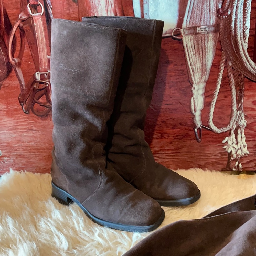 Pertti Palmroth suede/fur lined boots